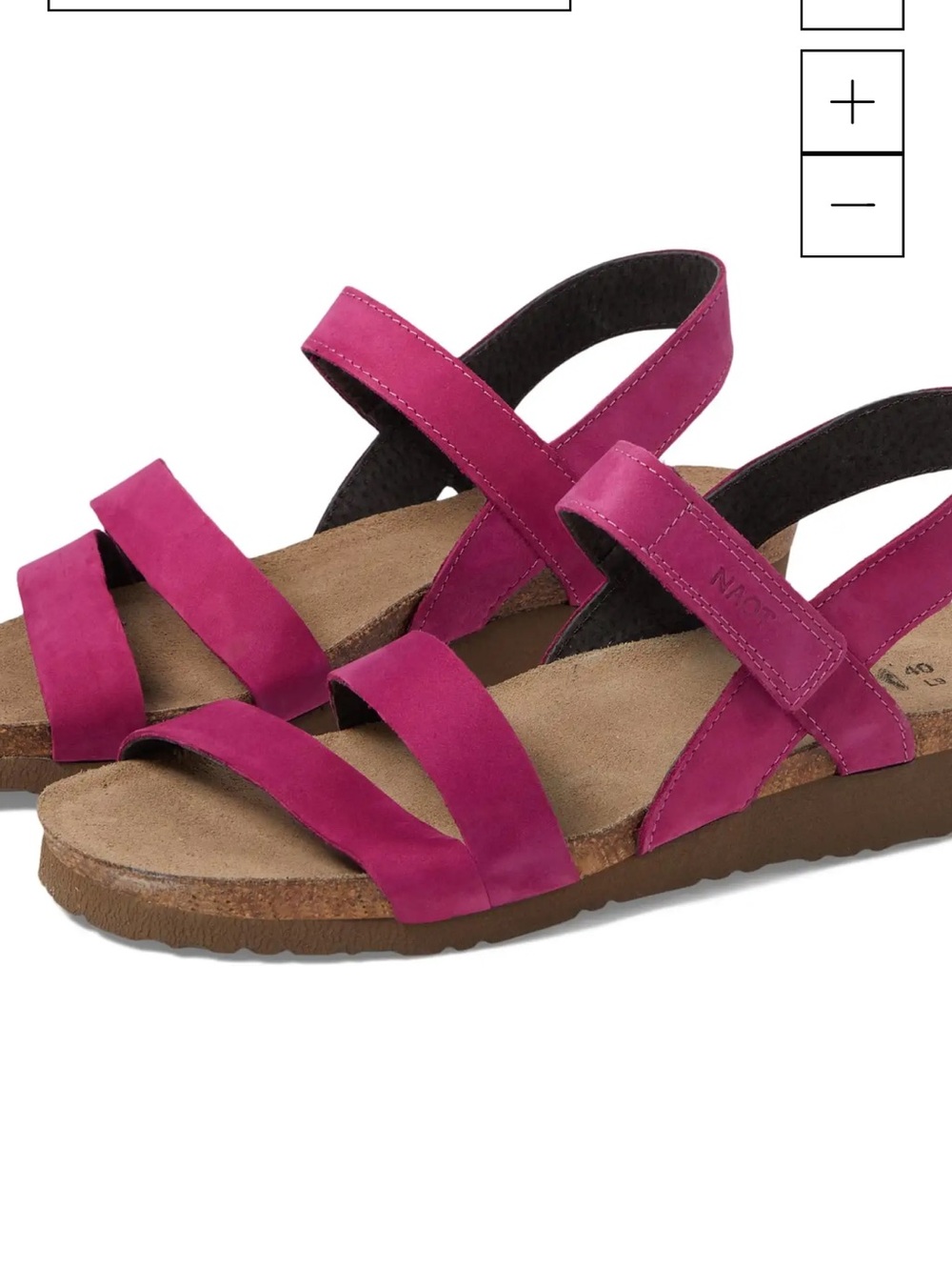 Naot Kayla Strappy sandals pink plum nubuck size 40/9